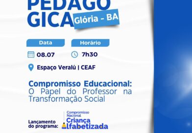 Prefeitura de Glória-Ba promoverá Jornada Pedagógica do 2° Semestre