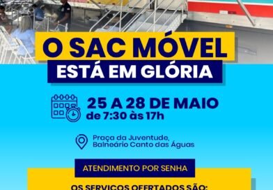 SAC Móvel chega a Glória com serviços gratuitos para a população